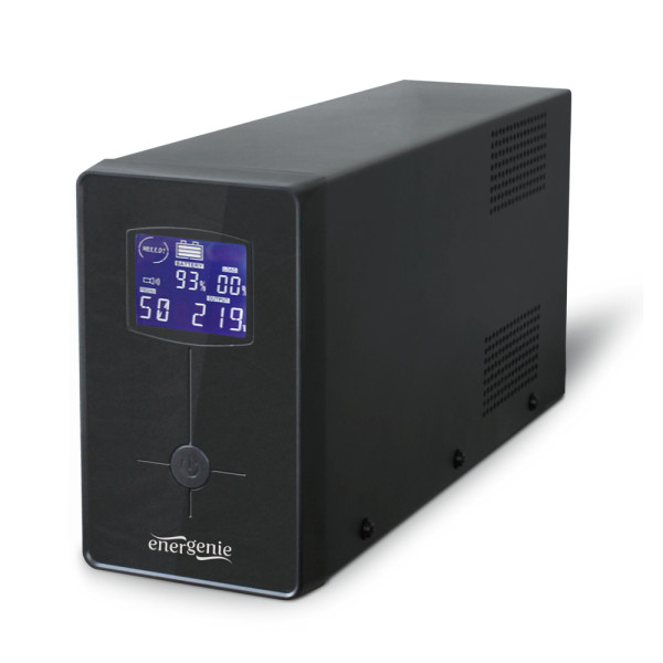 Джерело безперебійного живлення EG-UPS-032 850ВА 510Вт лінійно-інтерактивне з LCD-дисплеєм для захисту комп'ютерної та офісної техніки Джерело безперебійного живлення EG-UPS-032 850ВА 510Вт лінійно-інтерактивне з LCD-дисплеєм для захисту комп'ютерної та офісної техніки