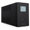 Джерело безперебійного живлення Vinga VPC-600MU 600ВА / 360 Вт з LCD-дисплеєм з USB у металевому корпусі Джерело безперебійного живлення Vinga VPC-600MU 600ВА / 360 Вт з LCD-дисплеєм з USB у металевому корпусі