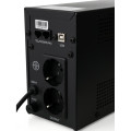 Джерело безперебійного живлення Vinga VPC-600MU 600ВА / 360 Вт з LCD-дисплеєм з USB у металевому корпусі Джерело безперебійного живлення Vinga VPC-600MU 600ВА / 360 Вт з LCD-дисплеєм з USB у металевому корпусі