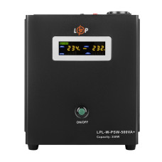 ДБЖ LogicPower LPL-W-PSW-500VA+ (350Вт) 5A/10A з правильною синусоїдою 12V ДБЖ LogicPower LPL-W-PSW-500VA+ (350Вт) 5A/10A з правильною синусоїдою 12V