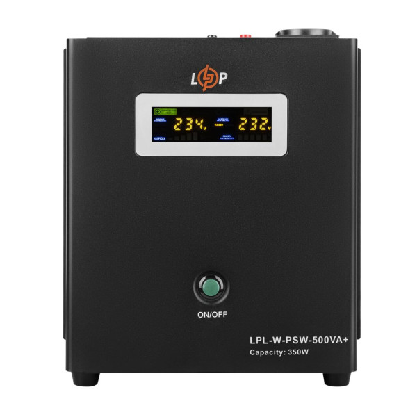 ДБЖ LogicPower LPL-W-PSW-500VA+ (350Вт) 5A/10A з правильною синусоїдою 12V ДБЖ LogicPower LPL-W-PSW-500VA+ (350Вт) 5A/10A з правильною синусоїдою 12V