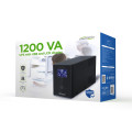 Джерело безперебійного живлення EG-UPS-033 1200ВА / 720Вт для захисту домашньої та офісної електроніки з LCD-дисплеєм Джерело безперебійного живлення EG-UPS-033 1200ВА / 720Вт для захисту домашньої та офісної електроніки з LCD-дисплеєм