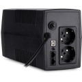 Джерело безперебійного живлення Vinga VPC-600PU 600ВА / 360 Вт з LCD-дисплеєм з USB у пластиковому корпусі Джерело безперебійного живлення Vinga VPC-600PU 600ВА / 360 Вт з LCD-дисплеєм з USB у пластиковому корпусі