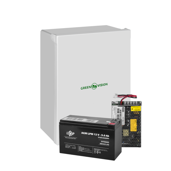 Блок бесперебойного питания GV-007-UPS-A-1203-8A для систем видеонаблюдения с аккумулятором 12V 9Ah в пластиковом боксе 320х250х125мм Блок бесперебойного питания GV-007-UPS-A-1203-8A для систем видеонаблюдения с аккумулятором 12V 9Ah в пластиковом боксе 320х250х125мм