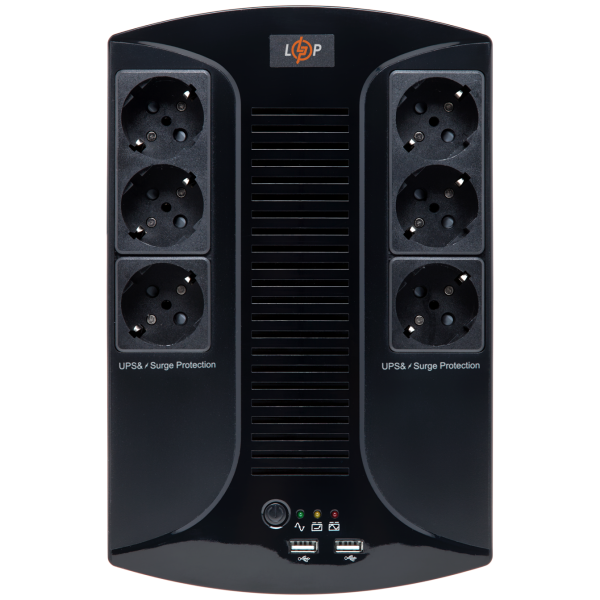 Лінійно-інтерактивне ДБЖ LP-650VA-6PS 650VA 455Вт для стабілізації напруги та автономного живлення до 6 офісних і побутових електроприладів Лінійно-інтерактивне ДБЖ LP-650VA-6PS 650VA 455Вт для стабілізації напруги та автономного живлення до 6 офісних і побутових електроприладів