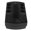 Лінійно-інтерактивне ДБЖ LP-650VA-6PS 650VA 455Вт для стабілізації напруги та автономного живлення до 6 офісних і побутових електроприладів Лінійно-інтерактивне ДБЖ LP-650VA-6PS 650VA 455Вт для стабілізації напруги та автономного живлення до 6 офісних і побутових електроприладів