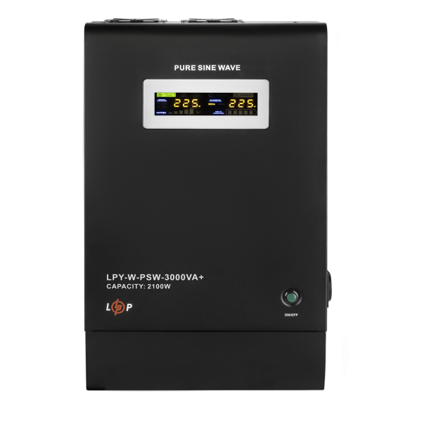 ДБЖ LogicPower LPY-W-PSW-3000VA+ 48 В, правильна синусоїда, 2100 Вт ДБЖ LogicPower LPY-W-PSW-3000VA+ 48 В, правильна синусоїда, 2100 Вт