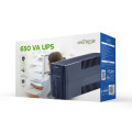 Джерело безперебійного живлення EnerGenie EG-UPS-B650 650ВА / 390Вт для офісної та побутової техніки з функцією холодного старту Джерело безперебійного живлення EnerGenie EG-UPS-B650 650ВА / 390Вт для офісної та побутової техніки з функцією холодного старту