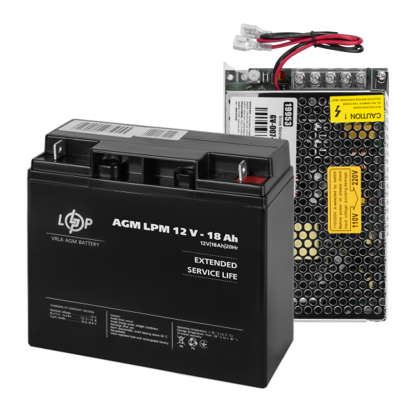 Блок безперебійного живлення GV-007-UPS-A-1203-8A-18Ah для відеоспостереження та охоронних систем з акумулятором 12V 18Ah Блок безперебійного живлення GV-007-UPS-A-1203-8A-18Ah для відеоспостереження та охоронних систем з акумулятором 12V 18Ah