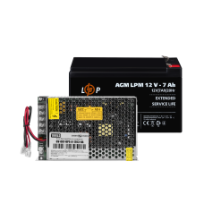 Блок бесперебойного питания GV-007-UPS-A-1203-8A для систем видеонаблюдения с аккумулятором 12V 7Ah