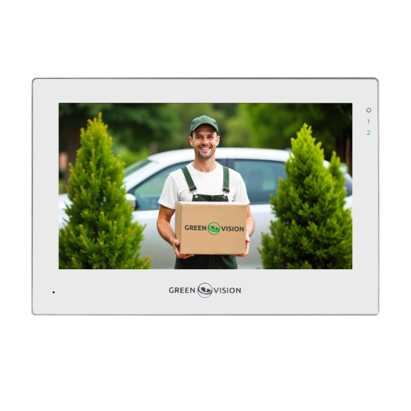 Кольоровий Wi-Fi AHD відеодомофон GV-059-AHD-M-VD7SD White Кольоровий Wi-Fi AHD відеодомофон GV-059-AHD-M-VD7SD White