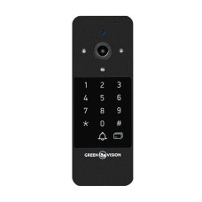 Панель виклику GV-007-M-PV10-160 Black для домофону з відеокамерою 2.0 MP для цілодобового контролю та спілкування з відвідувачами