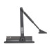 Дверний доводчик Dortec DT-84 Graphite для важких дверей до 85 кг з складаним важелем, графітовий, компактні розміри 220/56/46 мм