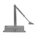 Дверной доводчик Dortec DT-536 Silver для дверей весом 65-150 кг с складным рычагом, размеры 250x46x67 мм, цвет серебристый