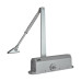 Дверной доводчик Dortec DT-536 Silver для дверей весом 65-150 кг с складным рычагом, размеры 250x46x67 мм, цвет серебристый