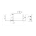 Дверний доводчик Dortec DT-83 White для легкого закриття дверей вагою 45-65 кг, складаний важіль, білий, компактні розміри 220 х 56 х 46 мм Дверний доводчик Dortec DT-83 White для легкого закриття дверей вагою 45-65 кг, складаний важіль, білий, компактні розміри 220 х 56 х 46 мм