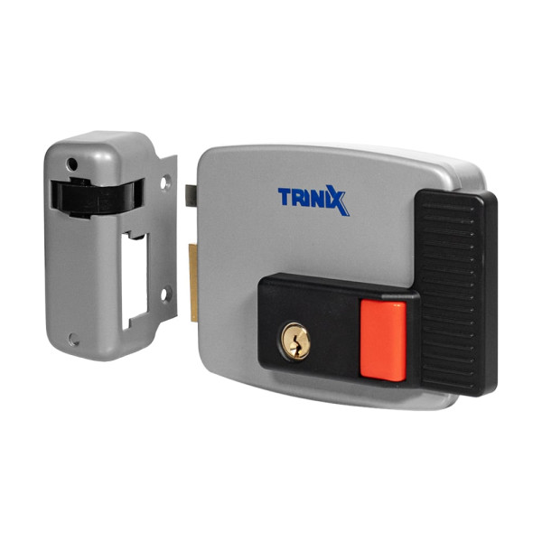 Электромеханический замок Trinix TRX Fass Iron (GR) для надежной защиты с правым монтажом, 12 В, 5 ключей повышенной секретности, блокировка кнопки Электромеханический замок Trinix TRX Fass Iron (GR) для надежной защиты с правым монтажом, 12 В, 5 ключей повышенной секретности, блокировка кнопки