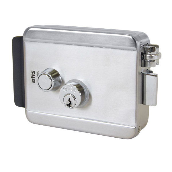Электромеханический замок ATIS Lock SSM из нержавеющей стали для контроля доступа на двери металла и дерева с защитой от продавливания Электромеханический замок ATIS Lock SSM из нержавеющей стали для контроля доступа на двери металла и дерева с защитой от продавливания