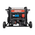 Генератор бензиновий трифазний 5 кВт Bison BS6500-3 для резервного живлення з електричним стартером, автоматичним введенням резерву та транспортними колесами Генератор бензиновий трифазний 5 кВт Bison BS6500-3 для резервного живлення з електричним стартером, автоматичним введенням резерву та транспортними колесами