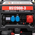 Генератор бензиновий трифазний 9 кВт Bison BS12000-3 для якісного електропостачання на будівництві або в побуті з AVR, ручним та електричним запуском Генератор бензиновий трифазний 9 кВт Bison BS12000-3 для якісного електропостачання на будівництві або в побуті з AVR, ручним та електричним запуском
