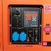 Генератор дизельний однофазний 5.5 кВт Bison BS9500QQ для безперервного живлення з електричним запуском та тихою роботою до 65 дБ