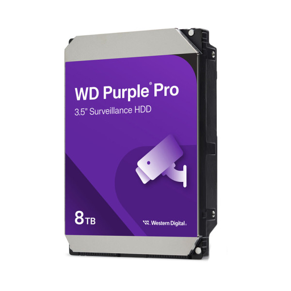 Жорсткий диск 8TB WD Purple Pro WD8002PURP для відеонагляду з AI, оптимізований для мережевих відеореєстраторів та інтелектуальних систем