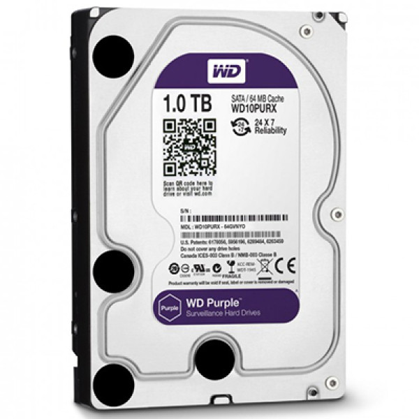 Жорсткий диск Western Digital Purple 1TB WD10PURX Жорсткий диск Western Digital Purple 1TB WD10PURX