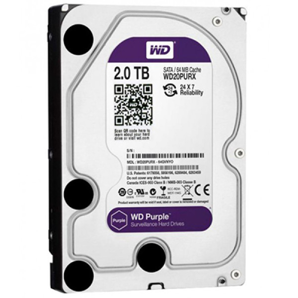 Жорсткий диск Western Digital Purple 2TB WD20PURX Жорсткий диск Western Digital Purple 2TB WD20PURX