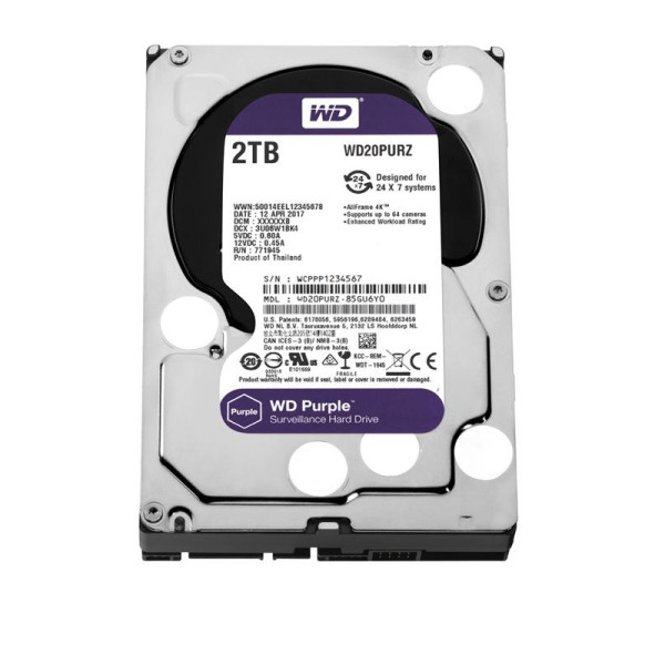 Жорсткий диск 2TB Western Digital WD20PURZ для відеоспостереження Жорсткий диск 2TB Western Digital WD20PURZ для відеоспостереження