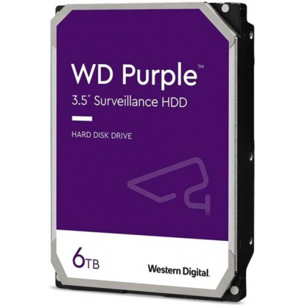 Жорсткий накопичувач SATA 6TB 6GB/S PURPLE WD62PURZ WDC Жорсткий накопичувач SATA 6TB 6GB/S PURPLE WD62PURZ WDC