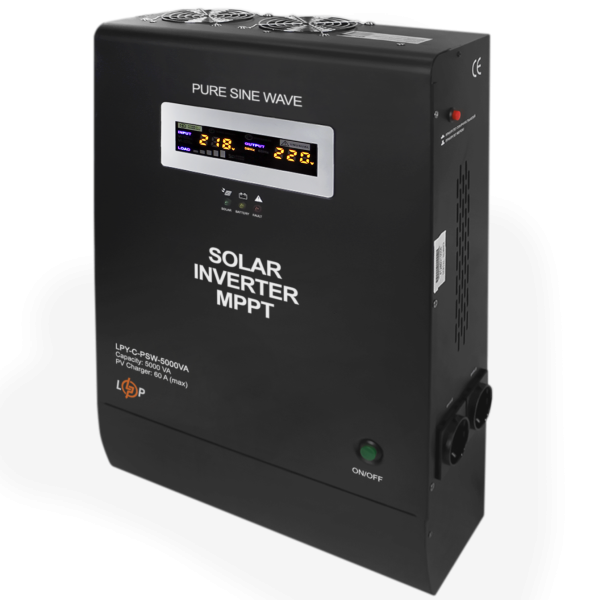 Солнечный инвертор LPY-C-PSW-5000VA (3500W) MPPT48V для автономного и резервного питания техники в доме и офисе Солнечный инвертор LPY-C-PSW-5000VA (3500W) MPPT48V для автономного и резервного питания техники в доме и офисе