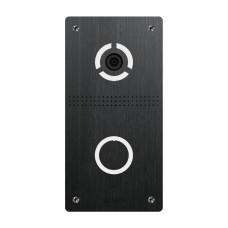 Відеопанель виклику Bas-IP AV-04FDI black з високою роздільною здатністю 2 Мп для IP-домофонів з підсвічуванням і SIP підтримкою