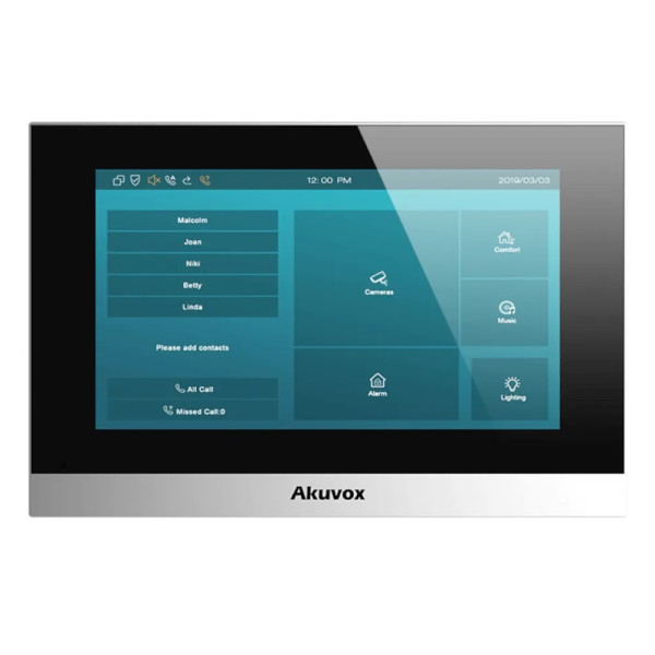 IP-відеодомофон з Wi-Fi 7" Akuvox C313WE silver IP-відеодомофон з Wi-Fi 7" Akuvox C313WE silver