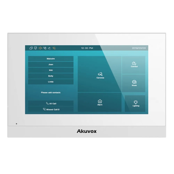 IP-відеодомофон з Wi-Fi 7" Akuvox C313WE white IP-відеодомофон з Wi-Fi 7" Akuvox C313WE white
