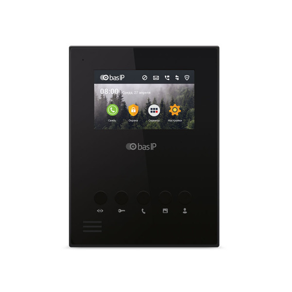 IP-відеодомофон 4.3" Bas-IP AU-04LA black IP-відеодомофон 4.3" Bas-IP AU-04LA black