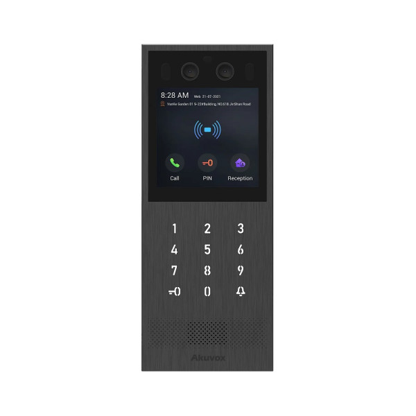 Багатоабонентна панель виклику Akuvox X912S з розпізнаванням обличчя, NFC та Bluetooth Багатоабонентна панель виклику Akuvox X912S з розпізнаванням обличчя, NFC та Bluetooth