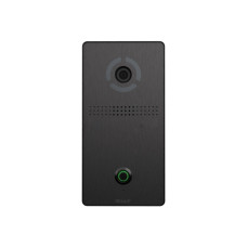 Відеопанель виклику Bas-IP AV-04SD Black з 2 Mpx для IP-домофонів з підтримкою SIP протоколу та механічною кнопкою з підсвічуванням
