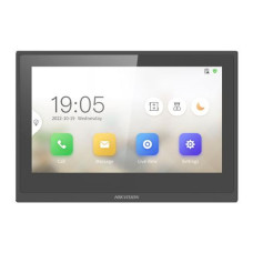 IP-відеодомофон DS-KH6351-TE1 для контролю доступу з 7-дюймовим сенсорним екраном та підтримкою віддаленого керування до 8 датчиків для безпеки дому чи офісу
