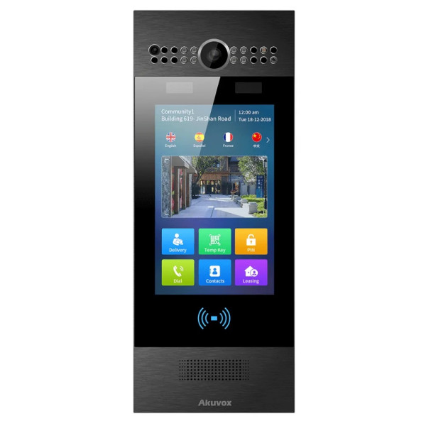 Багатоабонентна панель виклику Akuvox R29C Black на Android (розпізнавання обличчя, Bluetooth) Багатоабонентна панель виклику Akuvox R29C Black на Android (розпізнавання обличчя, Bluetooth)