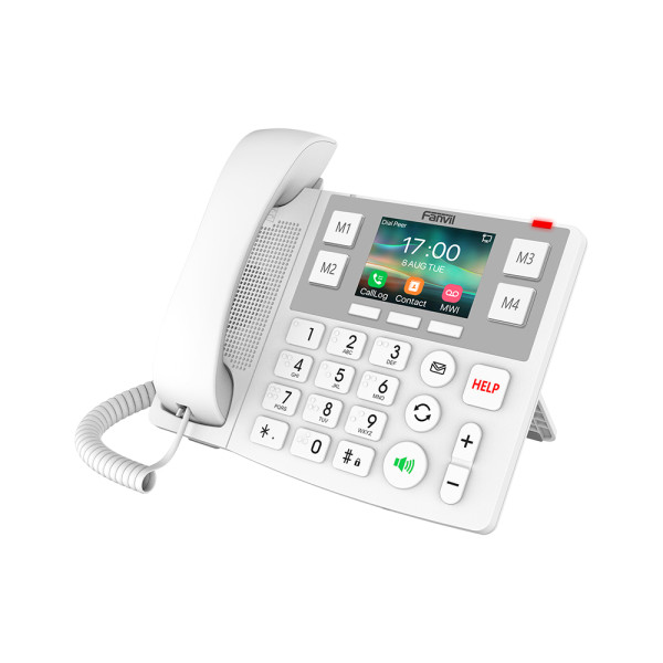IP-телефон Fanvil X305 для медичних установ з великими кнопками, кольоровим екраном та підтримкою Bluetooth і Wi-Fi для зручного зв'язку IP-телефон Fanvil X305 для медичних установ з великими кнопками, кольоровим екраном та підтримкою Bluetooth і Wi-Fi для зручного зв'язку