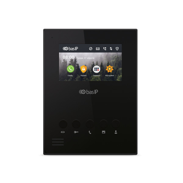 IP-відеодомофон 4.3" AU-04LAF Black з Wi-Fi для контрольованого доступу в квартиру та офіс, з сенсорним екраном та підключенням до 8 IP-камер IP-відеодомофон 4.3" AU-04LAF Black з Wi-Fi для контрольованого доступу в квартиру та офіс, з сенсорним екраном та підключенням до 8 IP-камер