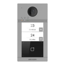 IP-відеопанель 2 Мп на 2 абоненти з Wi-Fi Hikvision DS-KV8213-WME1 для IP-домофонів