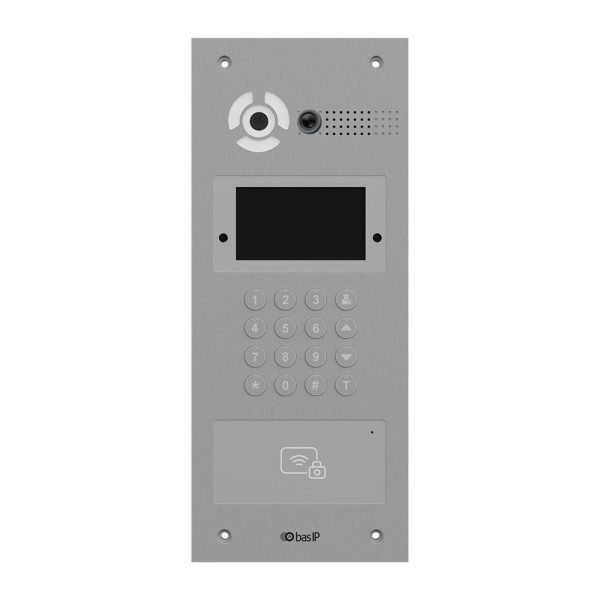 Відеопанель виклику гібридна Bas-IP AA-07HFBI silver з аналоговою камерою для контролю доступу та розпізнавання обличчя Відеопанель виклику гібридна Bas-IP AA-07HFBI silver з аналоговою камерою для контролю доступу та розпізнавання обличчя