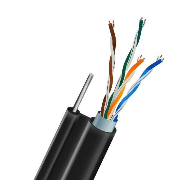 Кабель витая пара FTP CAT5E 305м с монолитной проволокой 1x1.2мм для наружной прокладки сетей 100/1000 Мбит/сек Кабель витая пара FTP CAT5E 305м с монолитной проволокой 1x1.2мм для наружной прокладки сетей 100/1000 Мбит/сек