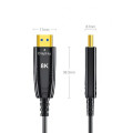 Кабель HDMI 2.1 100m Dtech DT-HOF8100 для підключення відеореєстратора, монітора, телевізора з підтримкою 8K@60Hz, 4K@120Hz, 48 Гбіт/с Кабель HDMI 2.1 100m Dtech DT-HOF8100 для підключення відеореєстратора, монітора, телевізора з підтримкою 8K@60Hz, 4K@120Hz, 48 Гбіт/с