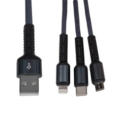 Кабель (шнур) LP 3 в 1 USB 3.0 to Type-C/Lightning/Micro-USB 1м (C20CM) Кабель (шнур) LP 3 в 1 USB 3.0 to Type-C/Lightning/Micro-USB 1м (C20CM)