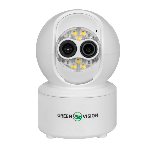 IP WiFi камера GV-193-GM-DIG40-10 з механізованим 5х PTZ об'єктивом для відеоспостереження за домом та контролю руху через мобільний додаток iCSee