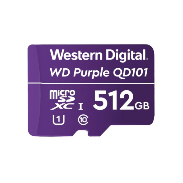 Карта пам'яті Western Digital MICRO SDXC 512GB UHS-I WDD512G1P0C WDC спеціалізована для відеоспостереження Карта пам'яті Western Digital MICRO SDXC 512GB UHS-I WDD512G1P0C WDC спеціалізована для відеоспостереження