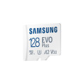 Карта пам'яті Samsung Evo Plus microSDXC 128GB UHS-I U3 V30 A2 + SD адаптер (MB-MC128KA/EU)
