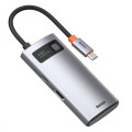 USB хаб 4 в 1 Type-C Baseus Metal Gleam Series для ПК и ноутбуков, HDMI 4K и USB 3.0, серый (CAHUB-CY0G) для расширения портов и зарядки USB хаб 4 в 1 Type-C Baseus Metal Gleam Series для ПК и ноутбуков, HDMI 4K и USB 3.0, серый (CAHUB-CY0G) для расширения портов и зарядки